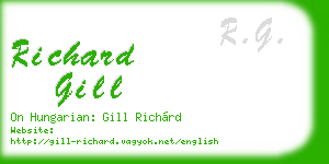 richard gill business card